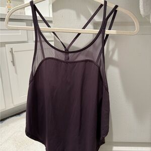 Purple Strappy Tank Top